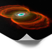 Hourglass Nebula Space Astronomie Poster (Hoek)