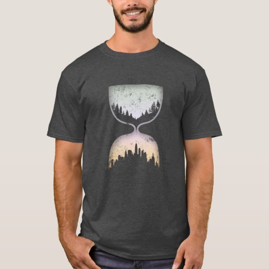 Hourglass van beschaving t-shirt (Voorkant)