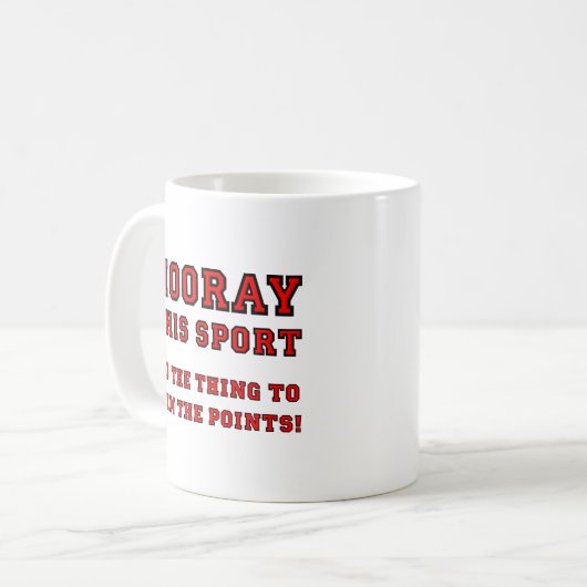 Hourra Cette Mug Sport Drôle (Devant gauche)