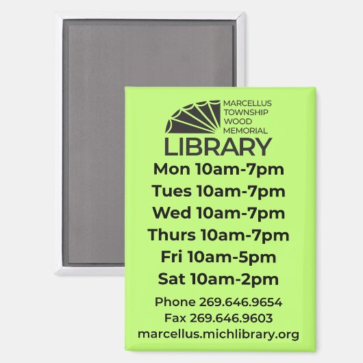 Hours Magnet (Recto/Verso)