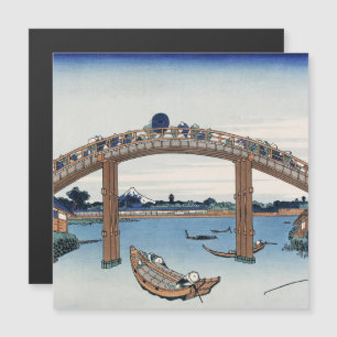 Housai Mount Fuji vanaf de brug onder Mannen