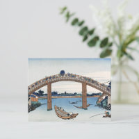 Housai Mount Fuji vanaf de brug onder Mannen
