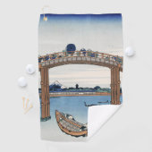 Housai Mount Fuji vanaf de brug onder Mannen Golfhanddoek (Insitu)