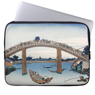 Housai Mount Fuji vanaf de brug onder Mannen Laptop Sleeve