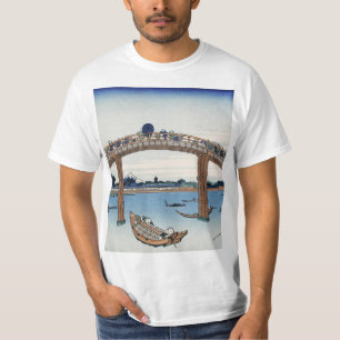 Housai Mount Fuji vanaf de brug onder Mannen T-shirt