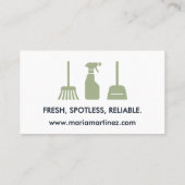 House and Office Cleaning Visitekaartje (Achterkant)