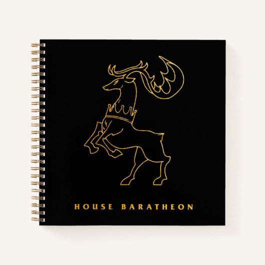 House Baratheon Icon Notitieboek (Voorkant)