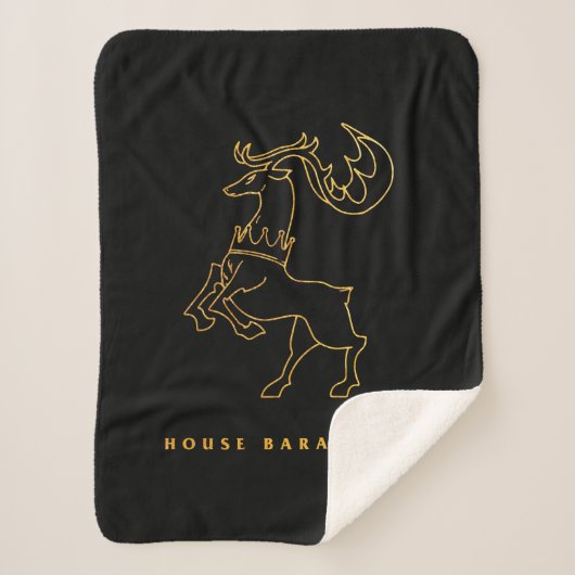 House Baratheon Icon Sherpa Deken (Voorkant)
