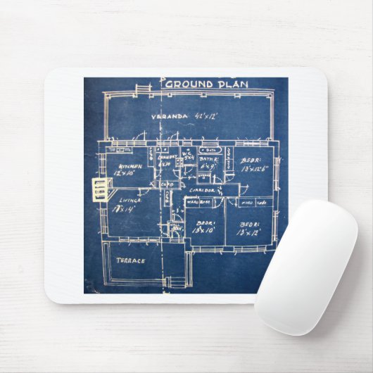 House Blueprints Muismat (Met muis)