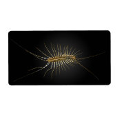 House Centipede Scutigera Coleoptrata Etiket (Voorkant)