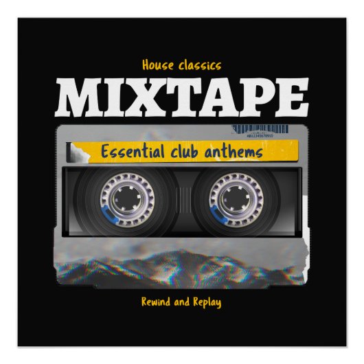 House Classics Mixtape Club Anthems Perfect Poster (Voorkant)