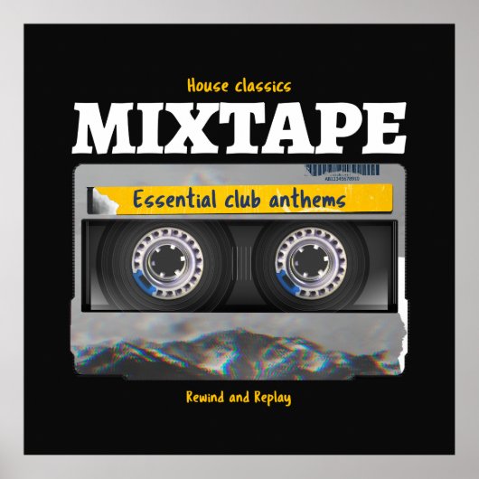 House Classics Mixtape Club Anthems Poster (Voorkant)