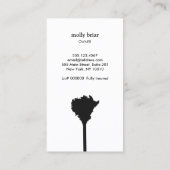 House Cleaner Feather Duster Cleaning Service Visitekaartje (Achterkant)