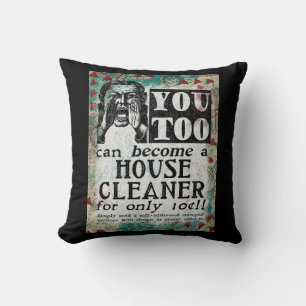 House Cleaner - Funny  Retro Kussen