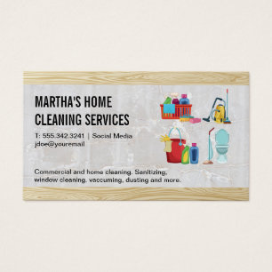 House Cleaning Icons   Achtergrond geschikt hout Visitekaartje