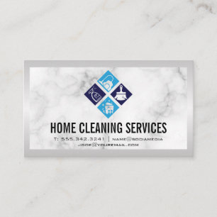 House Cleaning Icons   Marmer Visitekaartje