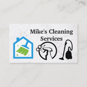 House Cleaning Logo   Vacuümreinigingsvloeistofpic Visitekaartje