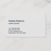 House Cleaning Maid Feather Duster Housekeeping Visitekaartje (Achterkant)