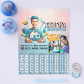 House cleaning Maid Service Flyer Tear Off Strips (Enkel)