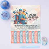 House cleaning Maid Service Flyer Tear Off Strips (Enkel)