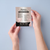 House Cleaning Maid Service Modern Roos Gold Flyer (Hand)