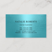 House Cleaning Maid Service Modern Turquoise Visitekaartje (Achterkant)