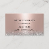 House Cleaning Modern Roos Gold House & Mop Logo Visitekaartje (Achterkant)