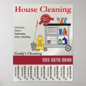 House Cleaning Service Small Business Poster (Voorkant)