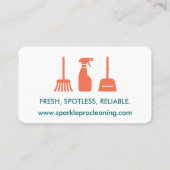 House Cleaning Services Professional Visitekaartje (Achterkant)