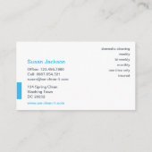 House Cleaning Visitekaartje (Achterkant)