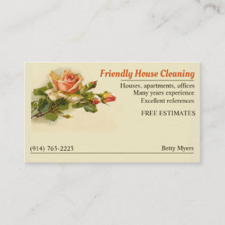House Cleaning visitekaartje