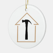 House en Hammer Keramisch Ornament (Links)