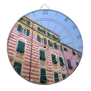 House facades Monterosso Cinque Terre Liguria Ital Dartbord