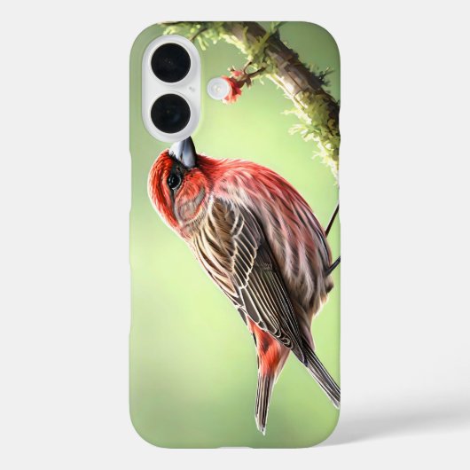 HOUSE FINCH BIRD AVIAN BACKYARD Case-Mate iPhone CASE (Achterkant)
