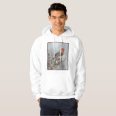 House Finch in Snow - Originele foto Hoodie (Voorkant volledig)
