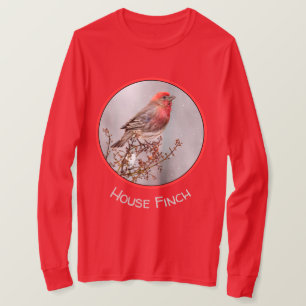House Finch in Snow - Originele foto T-shirt