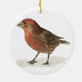 House Finch Keramisch Ornament (Achterkant)