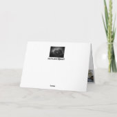 House Finch on Rabbit Bird Feeder Kaart (Achterkant)