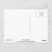 House Finch silhouette Briefkaart (Achterkant)