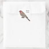 House Finch Vierkante Sticker (Tas)