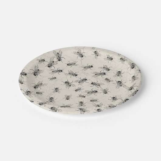 House Fly chaos Papieren Bordje (Gekanteld)