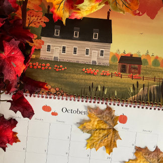 House Happy Sweet Home geïllustreerd Agenda Kalender