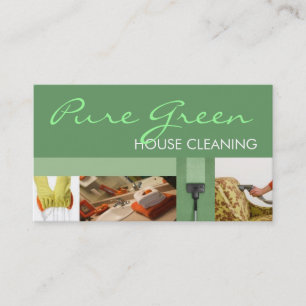 House Home Cleaning Housekeeping Service Visitekaartje