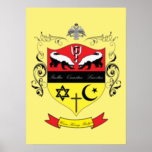 House Honey Badger Poster (Voorkant)