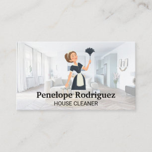 House Keeper Lady Moderne woonkamer Visitekaartje