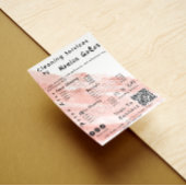 House Keeping Maid Prijs Roos Gold Blush QR Code Kaart