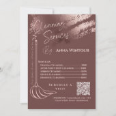 House Keeping Maid Prijs Roos Gold Blush QR Code Kaart (Voorkant)