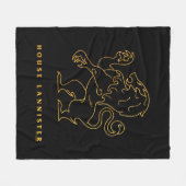 House Lannister Icon Fleece Deken (Voorkant (Horizontaal))