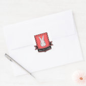 House Lapin Vierkante Sticker (Envelop)
