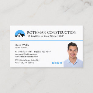 House Logo Construction Add Photo Visitekaartje